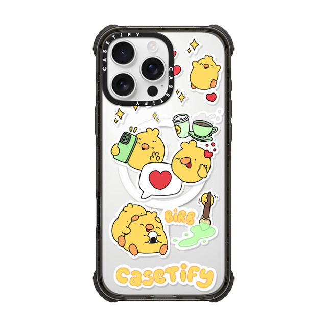 KennysGifs x CASETiFY iPhone 16 Pro Max Case Sticker,Cartoon Black ウルトラ インパクトケース MagSafe 対応 Sticker Birb Mother's Day KennysGifs x CASETiFY iPhone 16 Pro Max Case Sticker,Cartoon Black ウルトラ インパクトケース MagSafe 対応 Sticker Birb Mother's Day