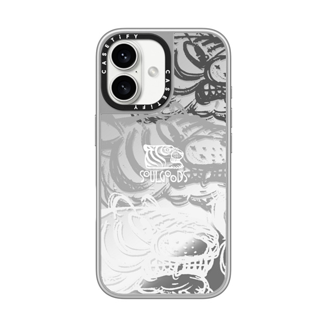 CASETiFY iPhone 16 ケース シルバー (シルバーバンパー) ミラーケース MagSafe対応 Shadow Tiger soulgoods Father's Day CASETiFY iPhone 16 ケース シルバー (シルバーバンパー) ミラーケース MagSafe対応 Shadow Tiger soulgoods Father's Day