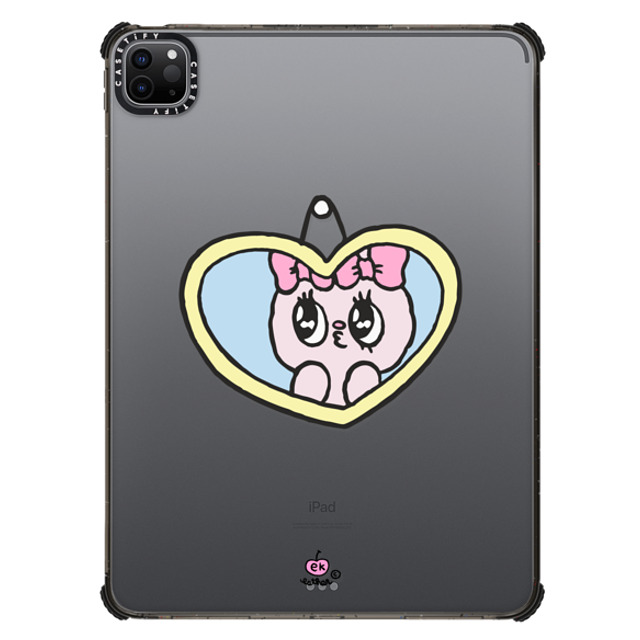 Esther Bunny x CASETiFY iPad Pro 11-inch (第3/4世代) Heart,Bunny ブラック iPad インパクト ケース I Love Me Back to School Esther Bunny x CASETiFY iPad Pro 11-inch (第3/4世代) Heart,Bunny ブラック iPad インパクト ケース I Love Me Back to School