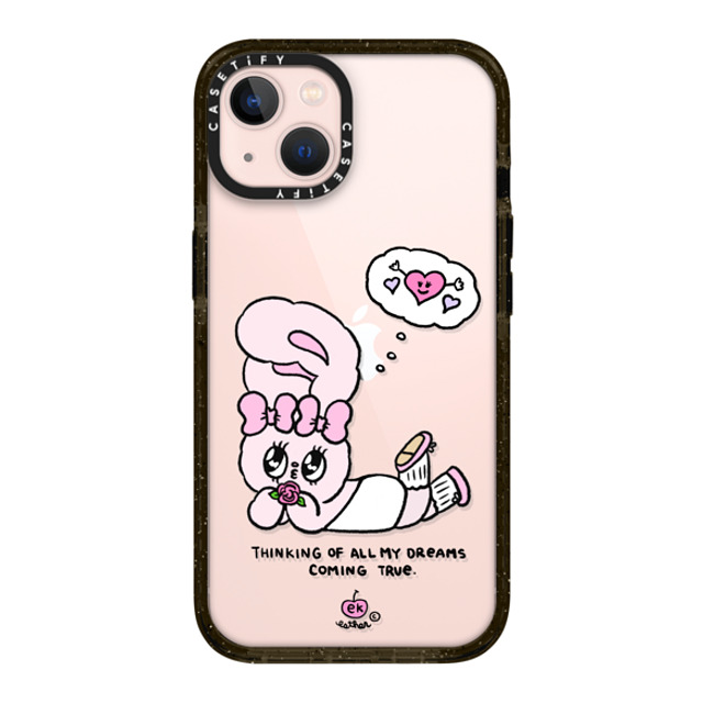 Esther Bunny x CASETiFY iPhone 13 ケース ブラック インパクトケース Dreams Come True