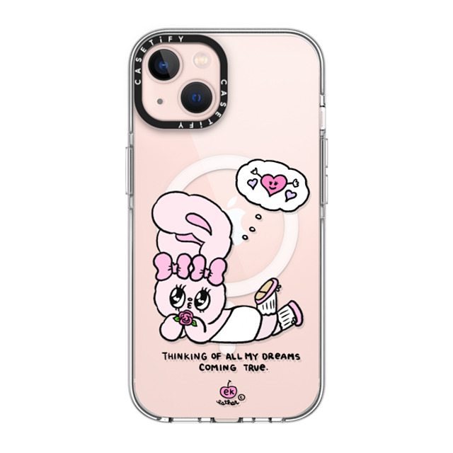 Esther Bunny x CASETiFY iPhone 13 ケース クリア クリア ケース MagSafe対応 Dreams Come True