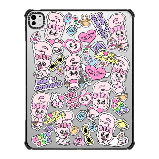 "Esther Bunny x CASETiFY iPad Pro 13" (M4) Sticker,Bunny ブラック iPad インパクト ケース You Got This Father's Day" "Esther Bunny x CASETiFY iPad Pro 13" (M4) Sticker,Bunny ブラック iPad インパクト ケース You Got This Father's Day"
