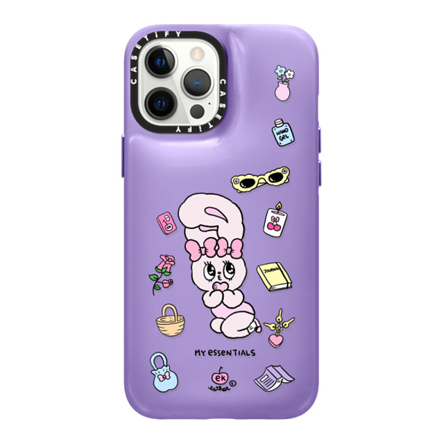 Esther Bunny x CASETiFY iPhone 12 Pro Max ケース バイオレット パープル ピローケース My Essentials