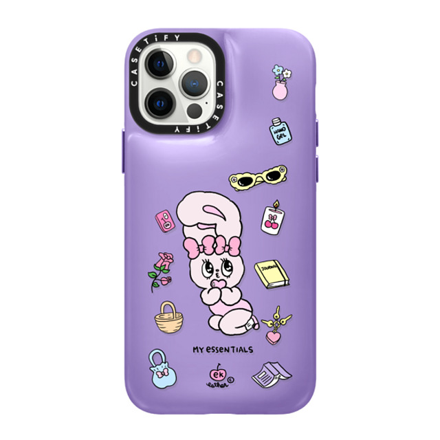 Esther Bunny x CASETiFY iPhone 12 Pro ケース バイオレット パープル ピローケース My Essentials