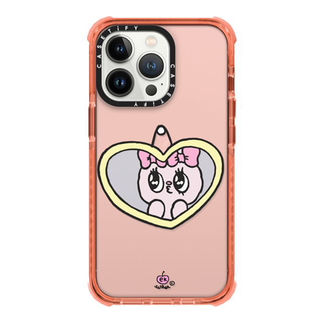 Esther Bunny x CASETiFY iPhone 13 Pro ケース Peach ウルトラインパクトケース I Love Me