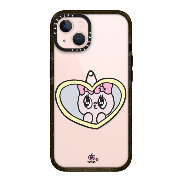 Esther Bunny x CASETiFY iPhone 13 ケース ブラック インパクトケース I Love Me