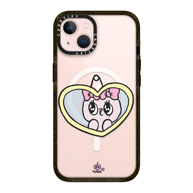 Esther Bunny x CASETiFY iPhone 13 ケース ブラック インパクトケース MagSafe対応 I Love Me