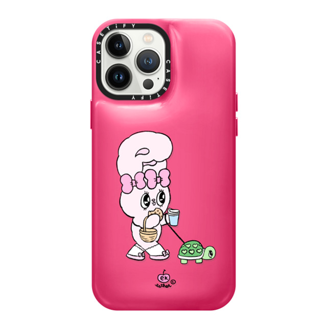 Esther Bunny x CASETiFY iPhone 13 Pro Max Case Bunny,Cartoon Berry Pink Pillow Case Need my daily treats Mother's Day Esther Bunny x CASETiFY iPhone 13 Pro Max Case Bunny,Cartoon Berry Pink Pillow Case Need my daily treats Mother's Day
