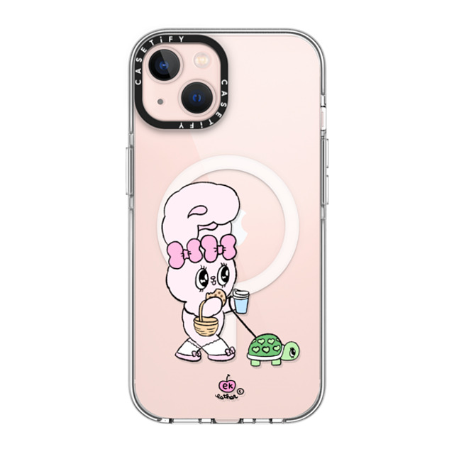 Esther Bunny x CASETiFY iPhone 13 ケース クリア クリア ケース MagSafe対応 Need my daily treats