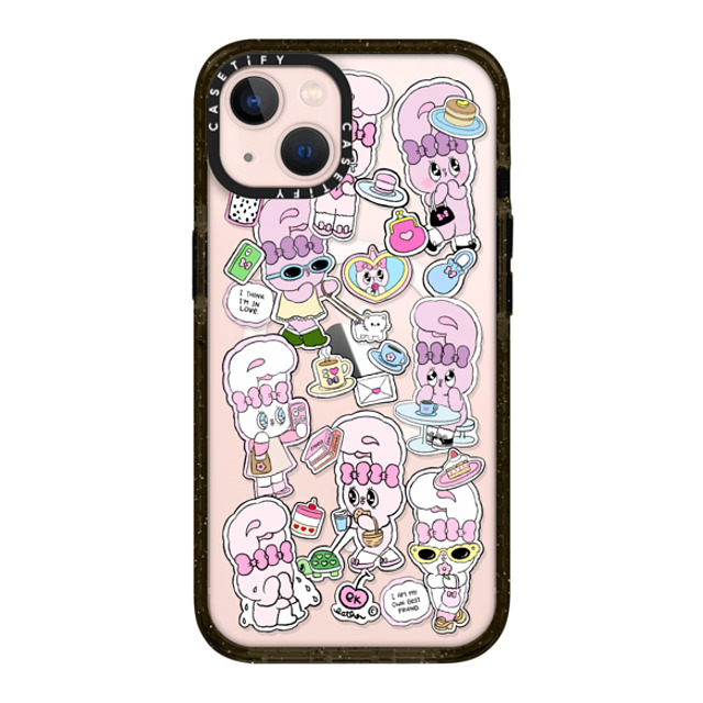 Esther Bunny x CASETiFY iPhone 13 ケース ブラック インパクトケース MagSafe対応 Bunny Life