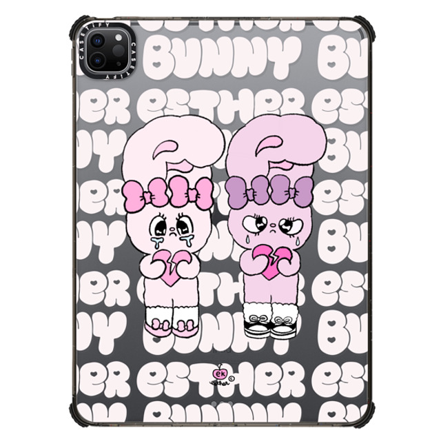 Esther Bunny x CASETiFY iPad Pro 11-inch (第3/4世代) Bunny,Cartoon ブラック iPad インパクト ケース Heartbreak makes me stronger Back to School Esther Bunny x CASETiFY iPad Pro 11-inch (第3/4世代) Bunny,Cartoon ブラック iPad インパクト ケース Heartbreak makes me stronger Back to School