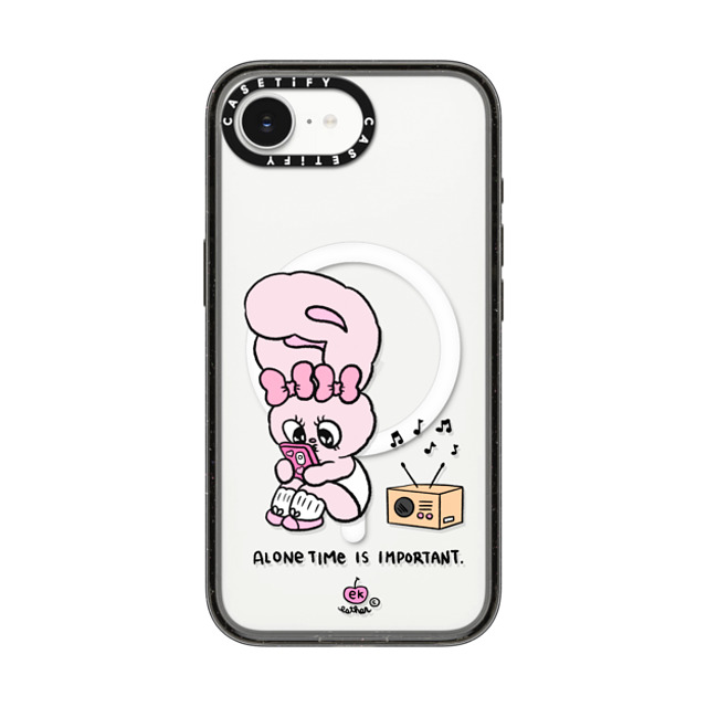 Esther Bunny x CASETiFY iPhone 16e Case Bunny,Animal Black Impact Case MagSafe Compatible Alone Time Back to School Esther Bunny x CASETiFY iPhone 16e Case Bunny,Animal Black Impact Case MagSafe Compatible Alone Time Back to School