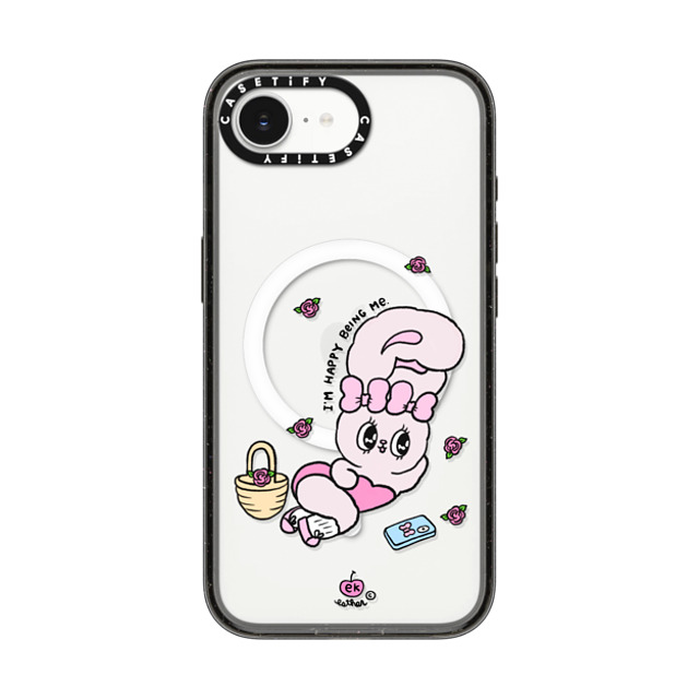 Esther Bunny x CASETiFY iPhone 16e Case Bunny,Animal Black Impact Case MagSafe Compatible Happy Being Me Back to School Esther Bunny x CASETiFY iPhone 16e Case Bunny,Animal Black Impact Case MagSafe Compatible Happy Being Me Back to School