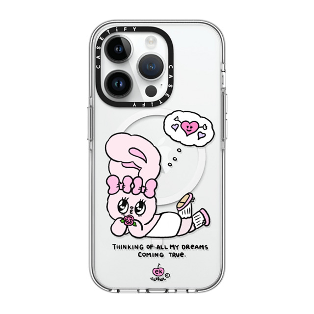 Esther Bunny x CASETiFY iPhone 14 Pro ケース クリア クリア ケース MagSafe対応 Dreams Come True