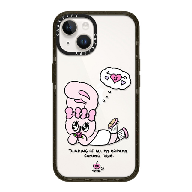 Esther Bunny x CASETiFY iPhone 14 ケース ブラック インパクトケース Dreams Come True