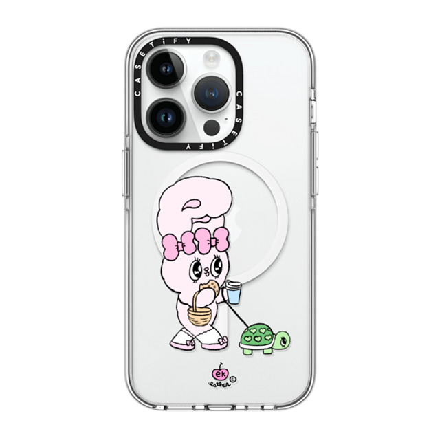 Esther Bunny x CASETiFY iPhone 14 Pro ケース クリア クリア ケース MagSafe対応 Need my daily treats