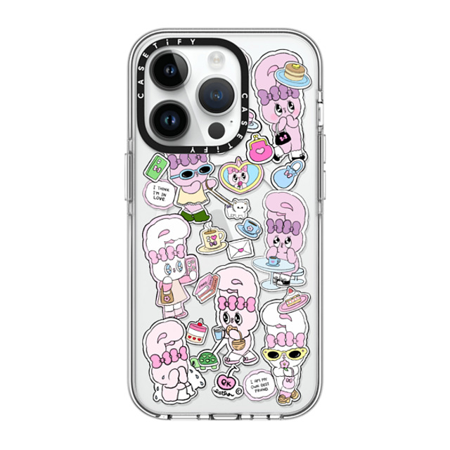 Esther Bunny x CASETiFY iPhone 14 Pro ケース クリア クリア ケース MagSafe対応 Bunny Life