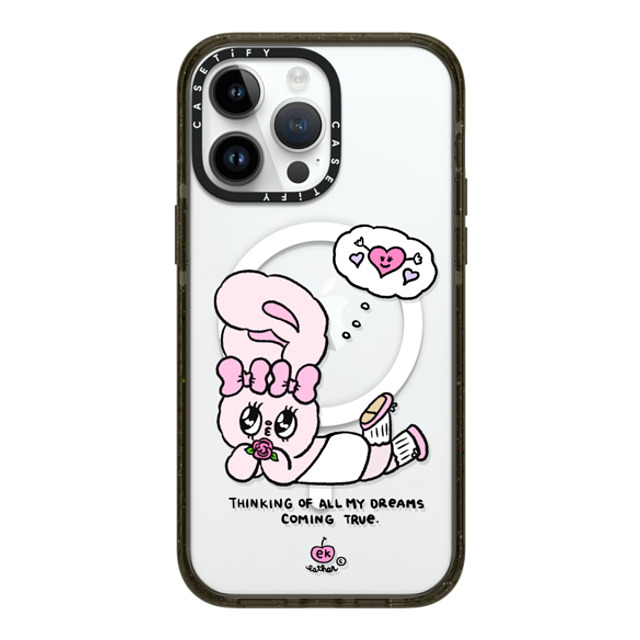 Esther Bunny x CASETiFY iPhone 14 Pro Max ケース ブラック インパクトケース MagSafe対応 Dreams Come True