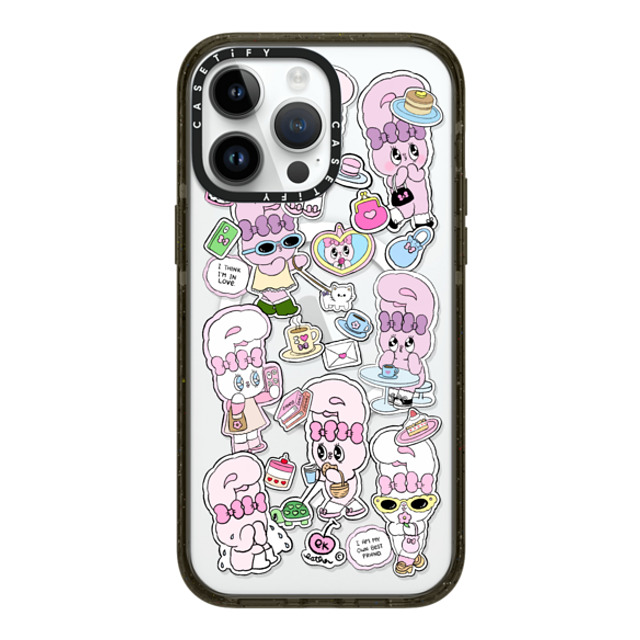 Esther Bunny x CASETiFY iPhone 14 Pro Max ケース ブラック インパクトケース MagSafe対応 Bunny Life