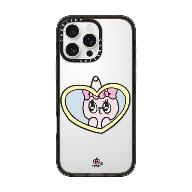 Esther Bunny x CASETiFY iPhone 16 Pro Max Case Heart,Bunny Black インパクトケース I Love Me Mother's Day Esther Bunny x CASETiFY iPhone 16 Pro Max Case Heart,Bunny Black インパクトケース I Love Me Mother's Day