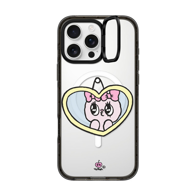 Esther Bunny x CASETiFY iPhone 16 Pro Max Case Heart,Bunny Black インパクトリングスタンドケース MagSafe対応 I Love Me Back to School Esther Bunny x CASETiFY iPhone 16 Pro Max Case Heart,Bunny Black インパクトリングスタンドケース MagSafe対応 I Love Me Back to School