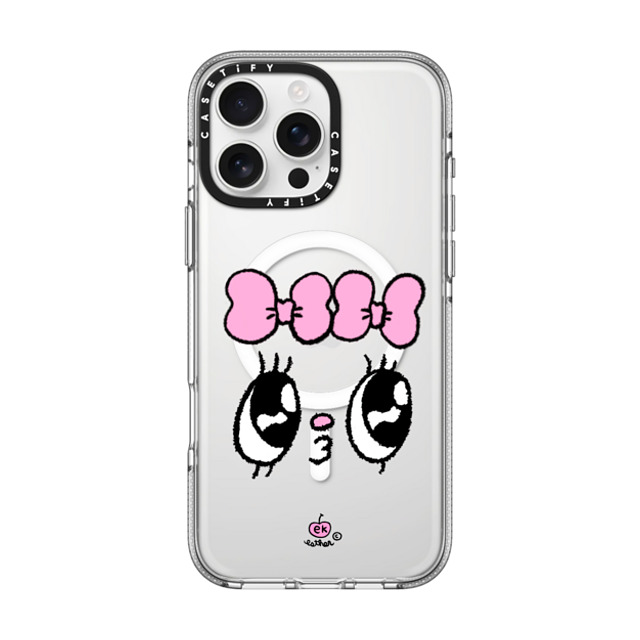 Esther Bunny x CASETiFY iPhone 16 Pro Max ケース クリア クリア ケース MagSafe対応 Kisses for who?