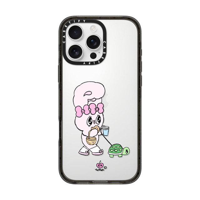 Esther Bunny x CASETiFY iPhone 16 Pro Max ケース ブラック インパクトケース Need my daily treats