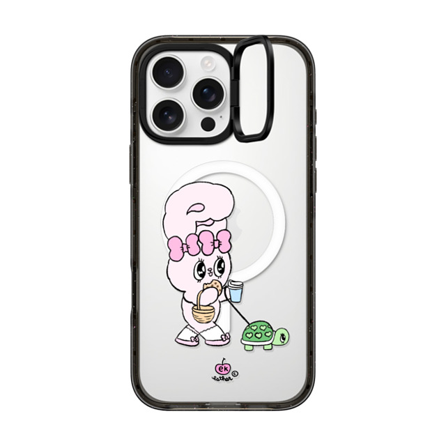 Esther Bunny x CASETiFY iPhone 16 Pro Max ケース ブラック インパクトリングスタンドケース MagSafe対応 Need my daily treats