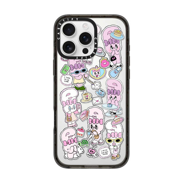 Esther Bunny x CASETiFY iPhone 16 Pro Max ケース ブラック インパクトケース MagSafe対応 Bunny Life