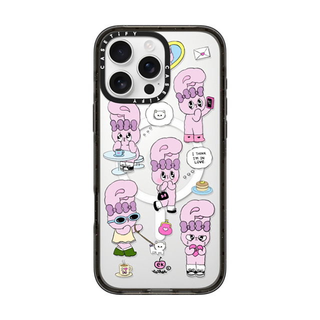 Esther Bunny x CASETiFY iPhone 16 Pro Max Case Bunny,Cartoon Black Impact Case MagSafe Compatible I think I'm in love Mother's Day Esther Bunny x CASETiFY iPhone 16 Pro Max Case Bunny,Cartoon Black Impact Case MagSafe Compatible I think I'm in love Mother's Day