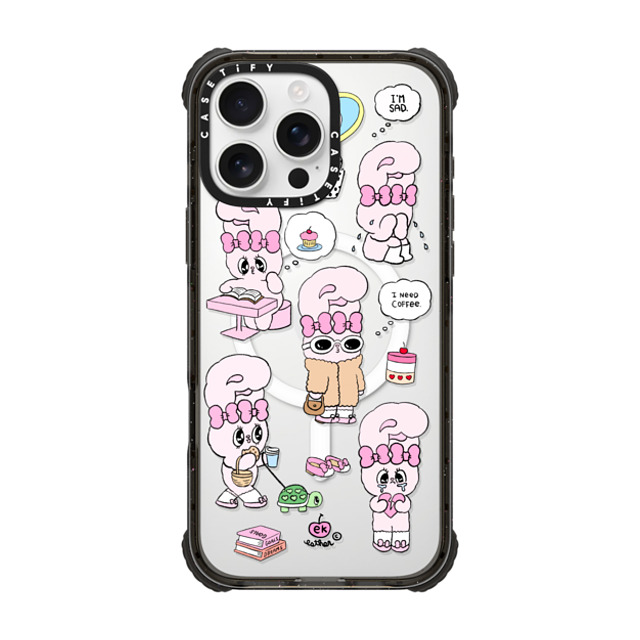 Esther Bunny x CASETiFY iPhone 16 Pro Max Case Black ウルトラ インパクトケース MagSafe 対応 I need coffee Esther Bunny x CASETiFY iPhone 16 Pro Max Case Black ウルトラ インパクトケース MagSafe 対応 I need coffee