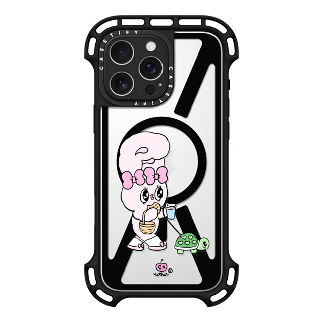 Esther Bunny x CASETiFY iPhone 16 Pro Max ケース ブラック ウルトラ バウンスケース MagSafe対応 Need my daily treats