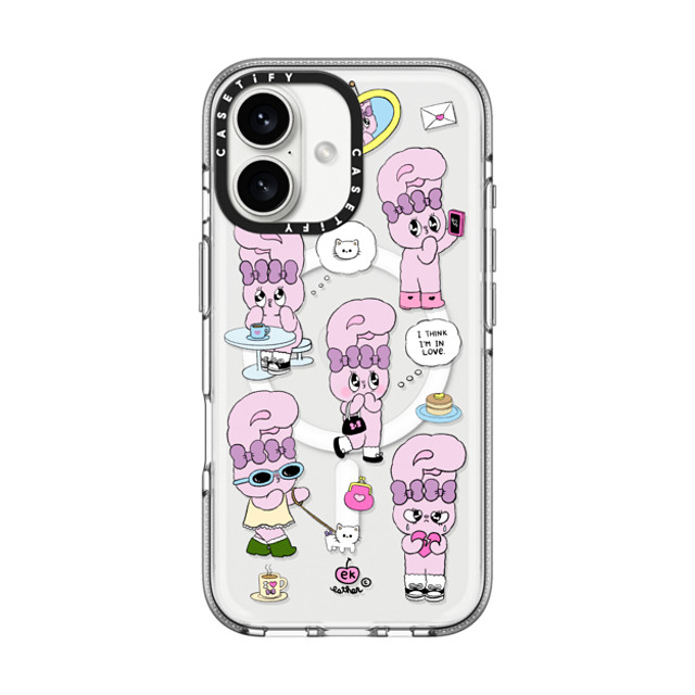 Esther Bunny x CASETiFY iPhone 16 Case Bunny,Cartoon Clear Clear Case MagSafe Compatible I think I'm in love Mother's Day Esther Bunny x CASETiFY iPhone 16 Case Bunny,Cartoon Clear Clear Case MagSafe Compatible I think I'm in love Mother's Day