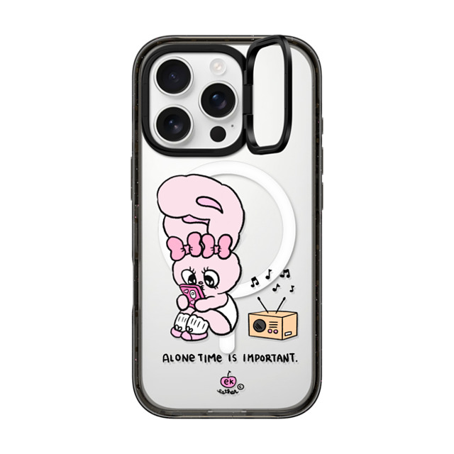 Esther Bunny x CASETiFY iPhone 16 Pro Case Bunny,Animal Black インパクトリングスタンドケース MagSafe対応 Alone Time Back to School Esther Bunny x CASETiFY iPhone 16 Pro Case Bunny,Animal Black インパクトリングスタンドケース MagSafe対応 Alone Time Back to School
