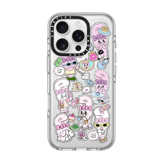 Esther Bunny x CASETiFY iPhone 16 Pro ケース クリア クリア ケース MagSafe対応 Bunny Life