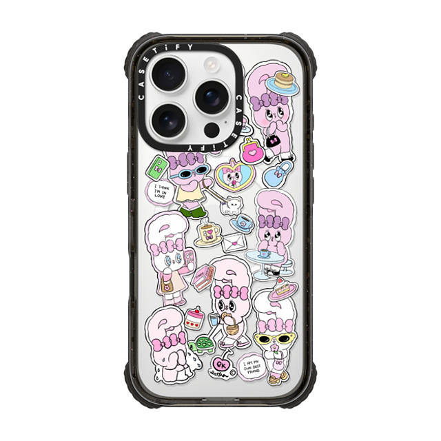 Esther Bunny x CASETiFY iPhone 16 Pro Case Bunny,Cartoon Black ウルトラ インパクトケース MagSafe 対応 Bunny Life Mother's Day Esther Bunny x CASETiFY iPhone 16 Pro Case Bunny,Cartoon Black ウルトラ インパクトケース MagSafe 対応 Bunny Life Mother's Day
