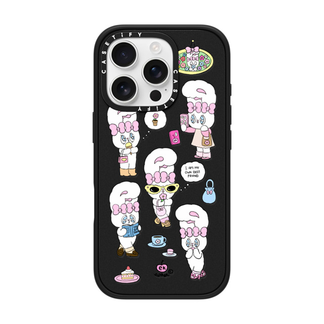 Esther Bunny x CASETiFY iPhone 16 Pro Case Bunny,Cartoon マットブラック インパクトケース MagSafe対応 I am my own best friend Mother's Day Esther Bunny x CASETiFY iPhone 16 Pro Case Bunny,Cartoon マットブラック インパクトケース MagSafe対応 I am my own best friend Mother's Day