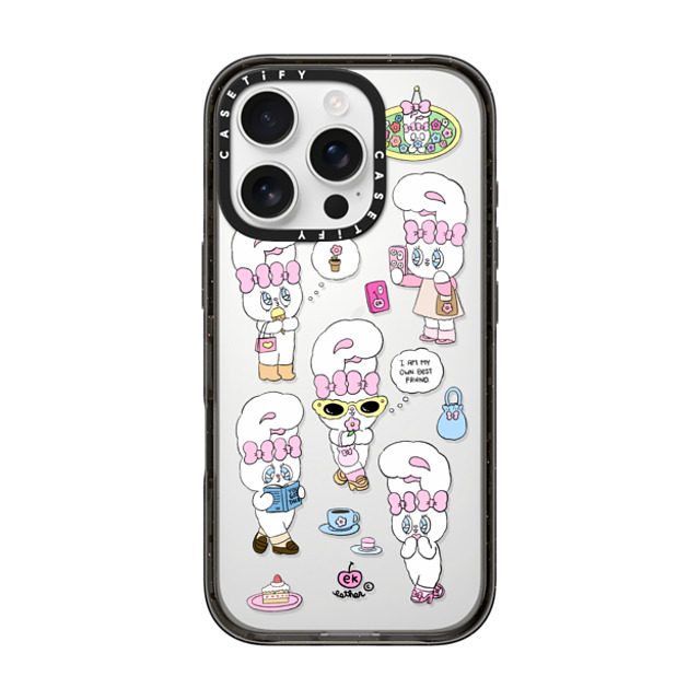Esther Bunny x CASETiFY iPhone 16 Pro Case Bunny,Cartoon Black Impact Case I am my own best friend Mother's Day Esther Bunny x CASETiFY iPhone 16 Pro Case Bunny,Cartoon Black Impact Case I am my own best friend Mother's Day