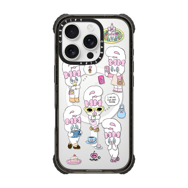 Esther Bunny x CASETiFY iPhone 16 Pro Case Bunny,Cartoon Black ウルトラ インパクトケース MagSafe 対応 I am my own best friend Mother's Day Esther Bunny x CASETiFY iPhone 16 Pro Case Bunny,Cartoon Black ウルトラ インパクトケース MagSafe 対応 I am my own best friend Mother's Day