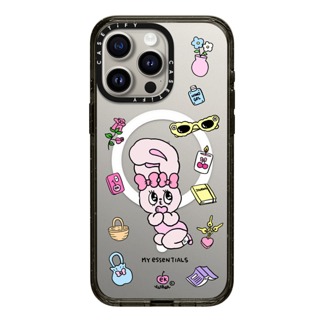 Esther Bunny x CASETiFY iPhone 15 Pro Max Case Bunny,Animal Black Impact Case MagSafe Compatible My Essentials Back to School Esther Bunny x CASETiFY iPhone 15 Pro Max Case Bunny,Animal Black Impact Case MagSafe Compatible My Essentials Back to School