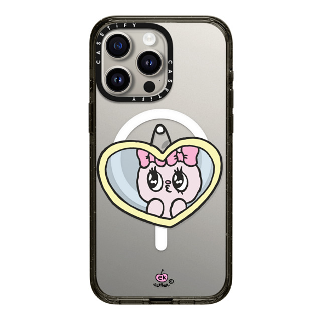 Esther Bunny x CASETiFY iPhone 15 Pro Max ケース ブラック インパクトケース MagSafe対応 I Love Me