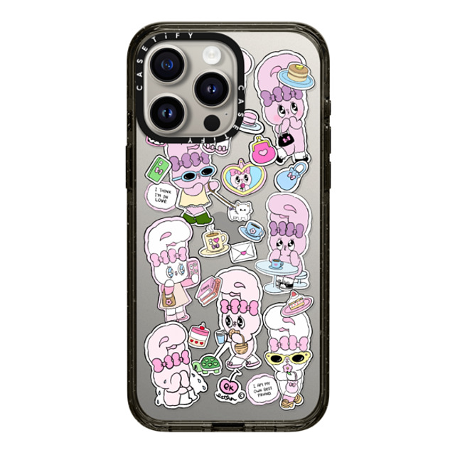 Esther Bunny x CASETiFY iPhone 15 Pro Max ケース ブラック インパクトケース Bunny Life