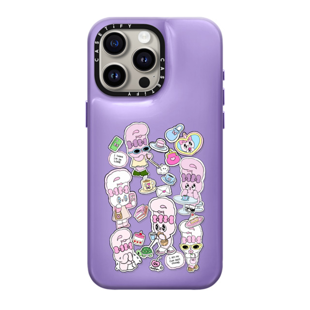 Esther Bunny x CASETiFY iPhone 15 Pro Max Case Bunny,Cartoon バイオレット パープル ピローケース Bunny Life Back to School Esther Bunny x CASETiFY iPhone 15 Pro Max Case Bunny,Cartoon バイオレット パープル ピローケース Bunny Life Back to School