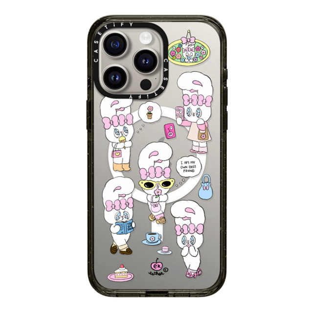 Esther Bunny x CASETiFY iPhone 15 Pro Max Case Bunny,Cartoon Black Impact Case MagSafe Compatible I am my own best friend Mother's Day Esther Bunny x CASETiFY iPhone 15 Pro Max Case Bunny,Cartoon Black Impact Case MagSafe Compatible I am my own best friend Mother's Day
