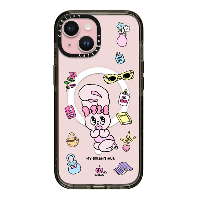 Esther Bunny x CASETiFY iPhone 15 Case Bunny,Animal Black Impact Case MagSafe Compatible My Essentials Back to School Esther Bunny x CASETiFY iPhone 15 Case Bunny,Animal Black Impact Case MagSafe Compatible My Essentials Back to School