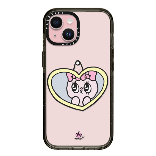 Esther Bunny x CASETiFY iPhone 15 Case Heart,Bunny Black インパクトケース I Love Me Mother's Day Esther Bunny x CASETiFY iPhone 15 Case Heart,Bunny Black インパクトケース I Love Me Mother's Day