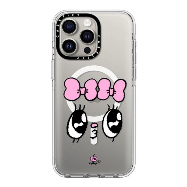 Esther Bunny x CASETiFY iPhone 15 Pro Max ケース クリア クリア ケース MagSafe対応 Kisses for who?