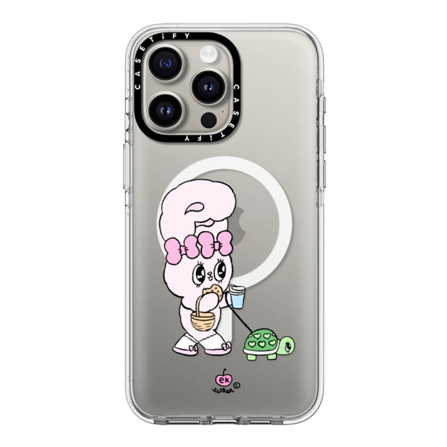 Esther Bunny x CASETiFY iPhone 15 Pro Max ケース クリア クリア ケース MagSafe対応 Need my daily treats