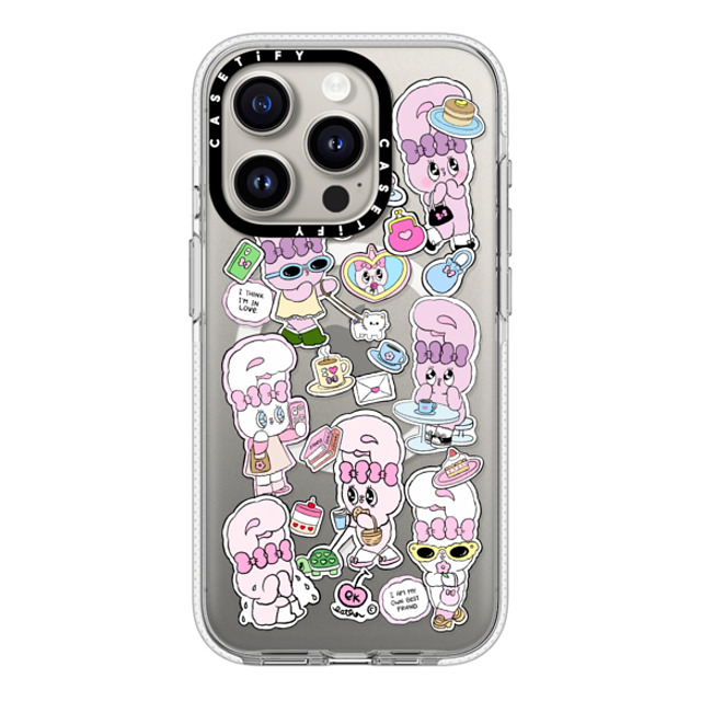 Esther Bunny x CASETiFY iPhone 15 Pro ケース クリア クリア ケース MagSafe対応 Bunny Life