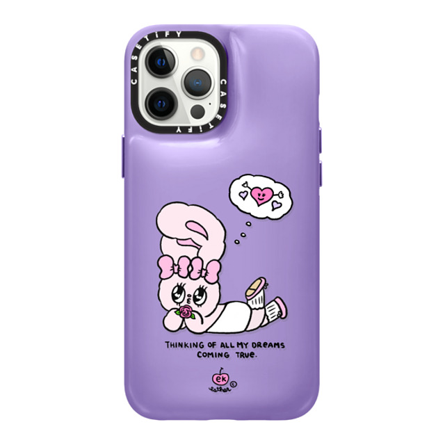 Esther Bunny x CASETiFY iPhone 12 Pro Max ケース バイオレット パープル ピローケース Dreams Come True